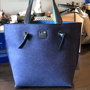 Tory Burch two tone wool felt bag